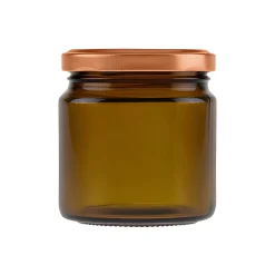 Rundglas 215 ml braun