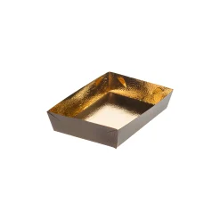 Schale 160 x 110 x 35 mm gold/marone