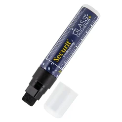 Securit Kreidemarker schwarz fett, wasserfest