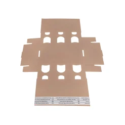 Sichtfensterkarton 6er 215 x 145 x 78 mm natur, selbstklebend