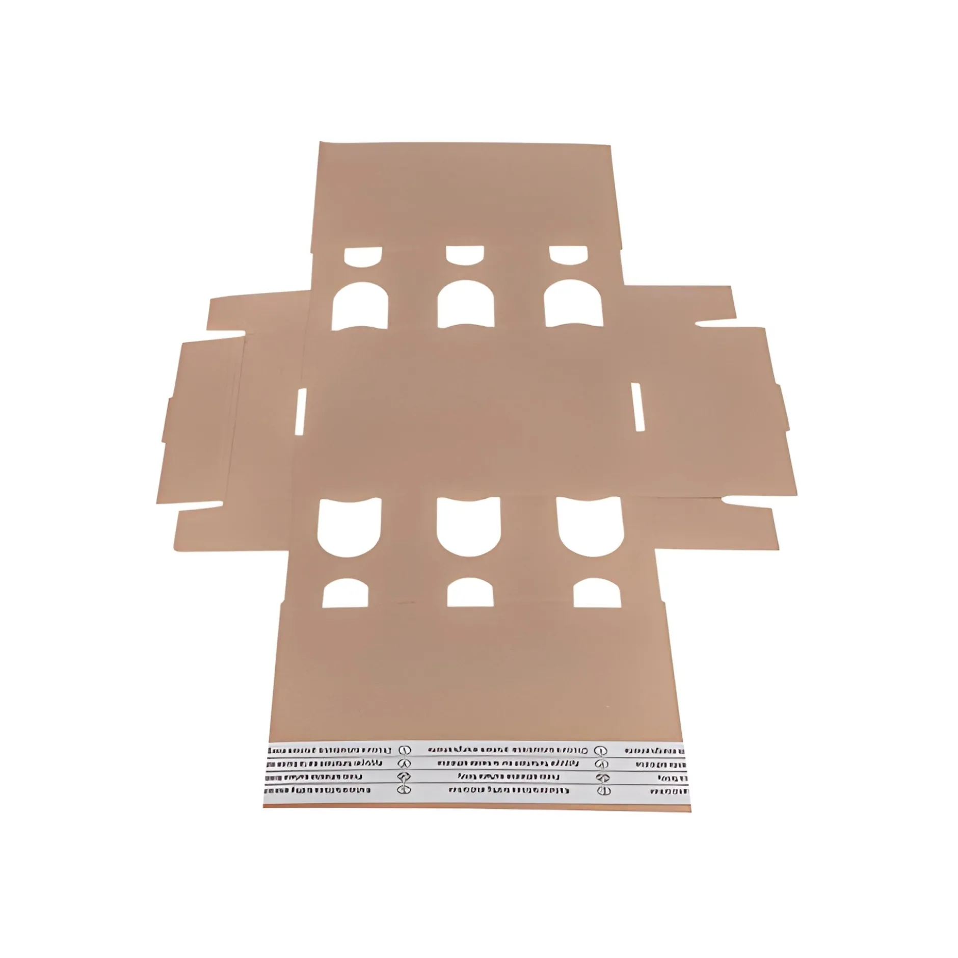 Sichtfensterkarton 6er 215 x 145 x 78 mm natur, selbstklebend