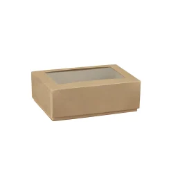 Sichtfensterschachtel 130 x 90 x 45 mm natur