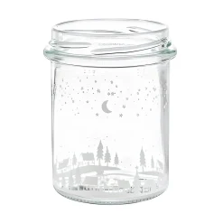 Sturzglas 215 ml 'Winterlandschaft' mit Stoßkante