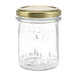 Sturzglas 215 ml 'Winterlandschaft' mit Stoßkante