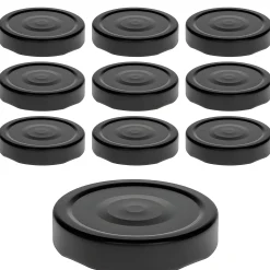 TO 66 Deep schwarz matt past. mit Button, 10 Stück