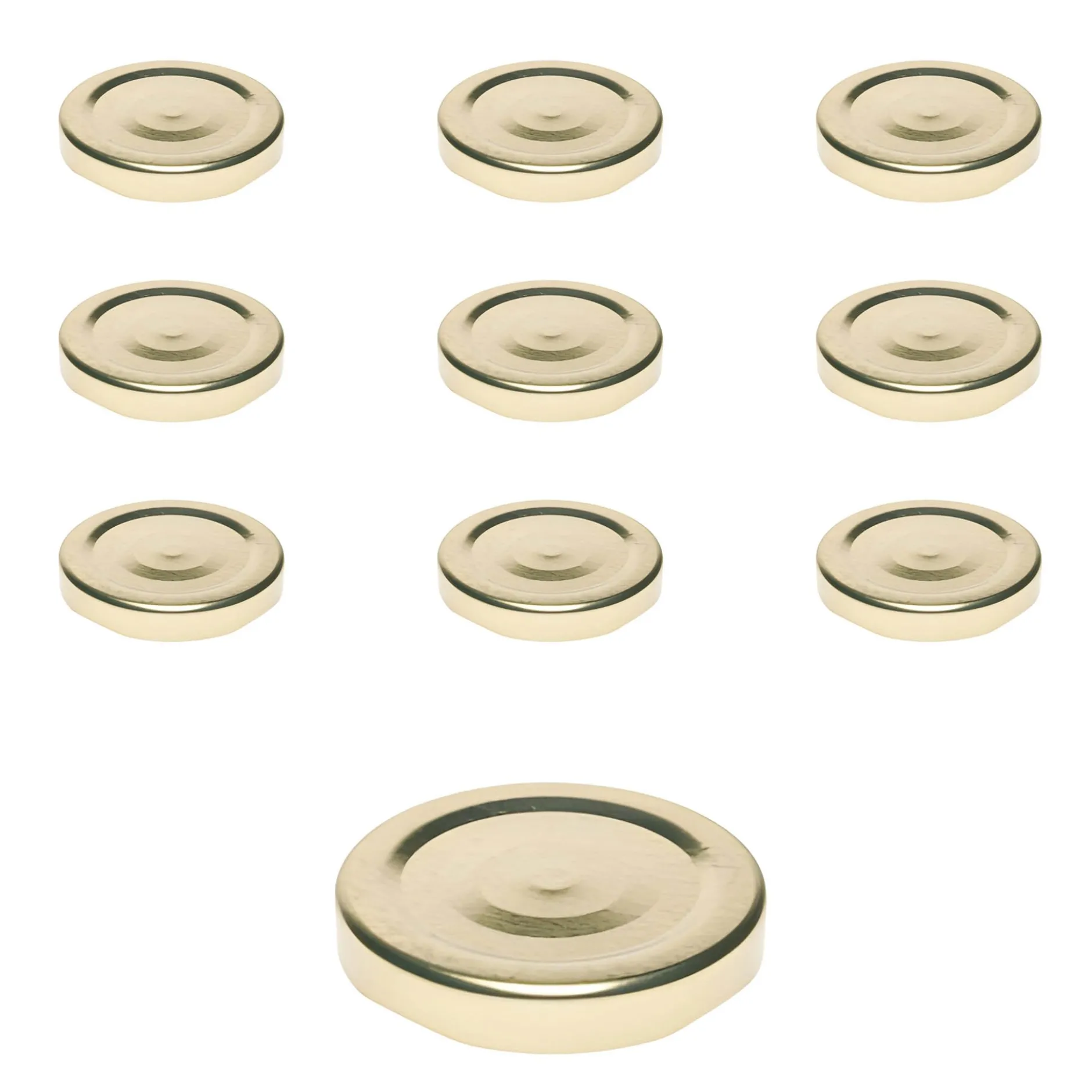 TO 53 gold past. mit Button, 10 Stück