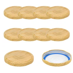 TO 66 Holzdekor matt past. mit Button BLUESEAL, 10 Stück