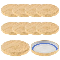 TO 82 Holzdekor matt past. mit Button BLUESEAL, 10 Stück