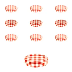 TO 43 kariert rot/weiß past., 10 Stück