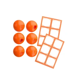 TO 38 Multikappe 6er plus 12 Etiketten, orange