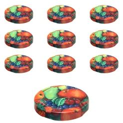 TO 53 Obstdekor past. mit Button, 10 Stück