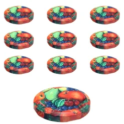 TO 58 Obstdekor past. mit Button, 10 Stück