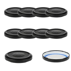TO 66 schwarz matt past. mit Button BLUESEAL, 10 Stück