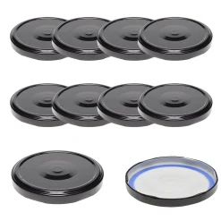 TO 82 schwarz past. mit Button BLUESEAL, 10 Stück