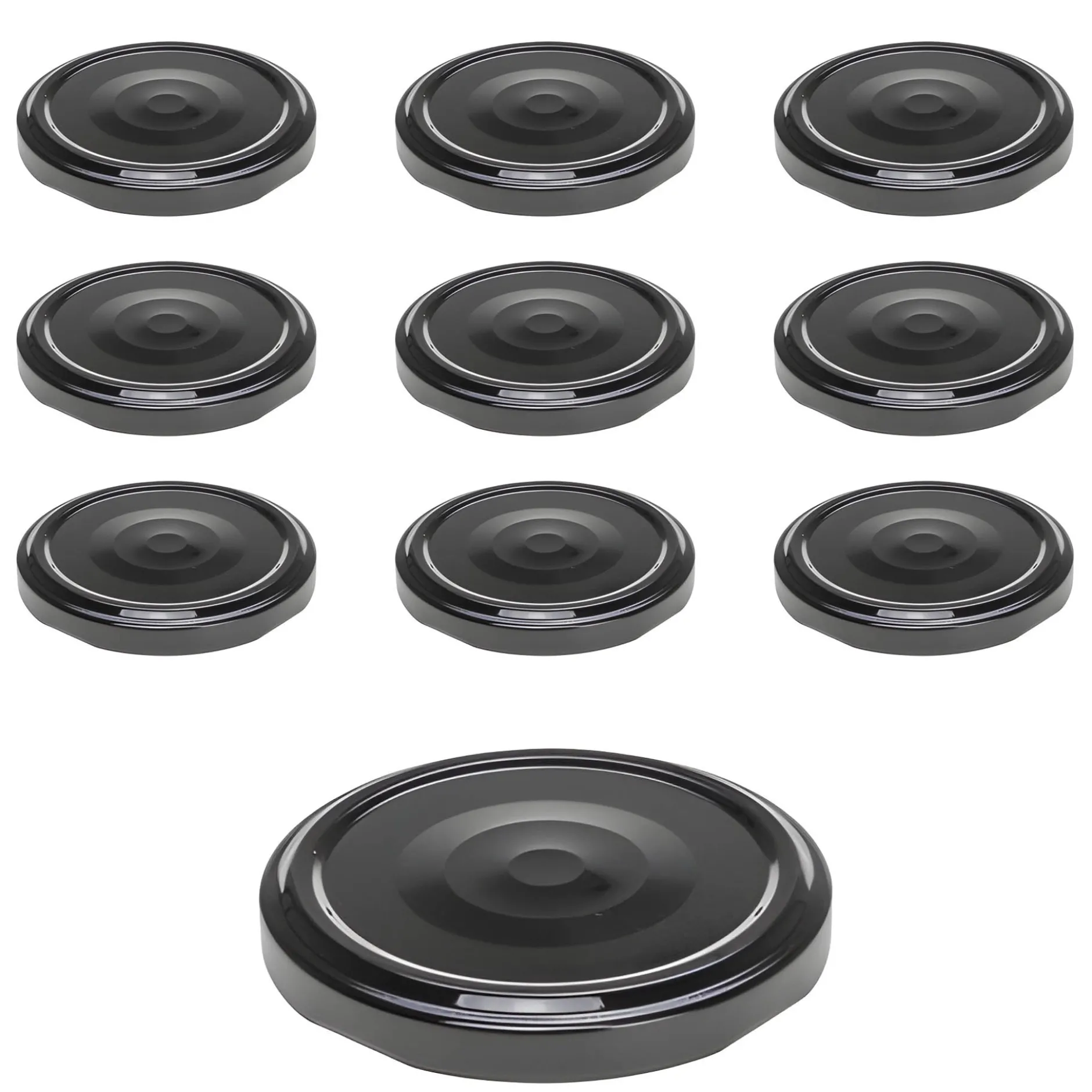 TO 66 schwarz past. mit Button, 10 Stück