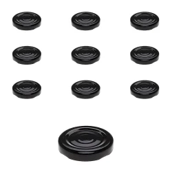 TO 43 schwarz past. mit Button, 10 Stück