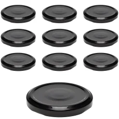 TO 63 schwarz past. mit Button, 10 Stück