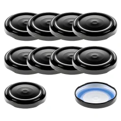 TO 48 schwarz ster. mit Button BLUESEAL, 10 Stück