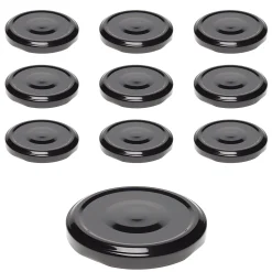 TO 66 schwarz ster. mit Button, 10 Stück
