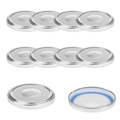 TO 70 silber past. mit Button BLUESEAL, 10 Stück