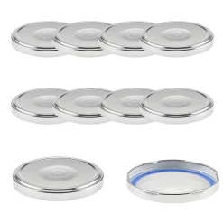 TO 82 silber past. mit Button BLUESEAL, 10 Stück
