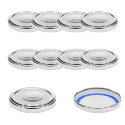 TO 66 silber past. mit Button BLUESEAL, 10 Stück