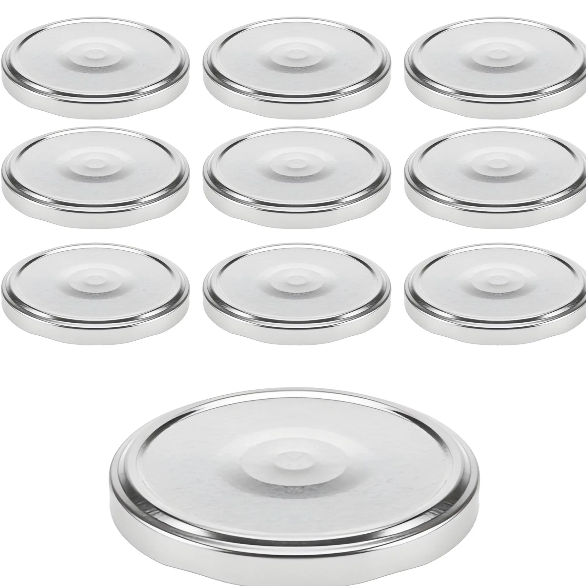 TO 82 silber past. mit Button, 10 Stück