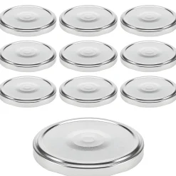 TO 82 silber ster. mit Button, 10 Stück