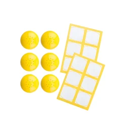 TO 38 Streuerkappe 6er plus 12 Etiketten, gelb