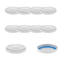 TO 58 weiß past. mit Button BLUESEAL, 10 Stück