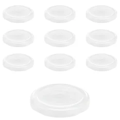 TO 58 weiß past. mit Button, 10 Stück