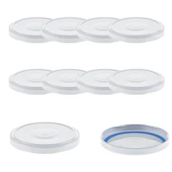 TO 82 weiß ster. mit Button BLUESEAL, 10 Stück
