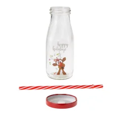 Trinkhalmflasche 'Rentier' 300 ml