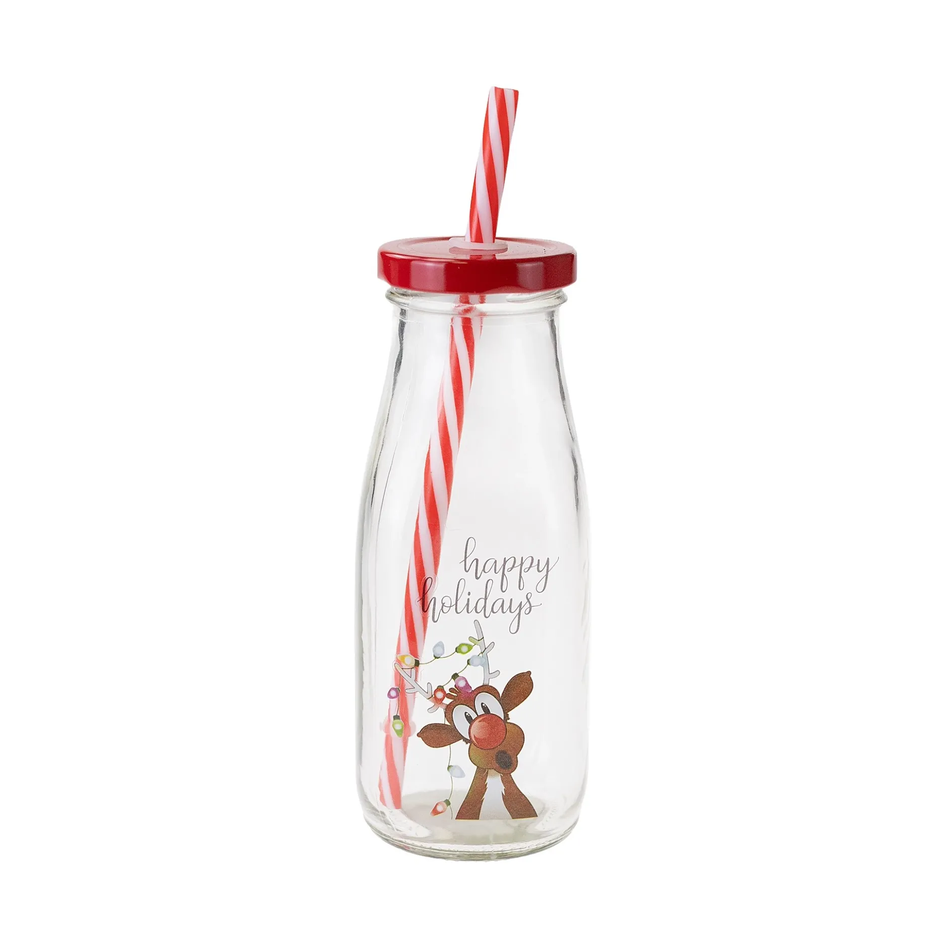 Trinkhalmflasche 'Rentier' 300 ml