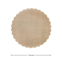 Vliesdeckchen Ø 135 mm natur, 10 Stück