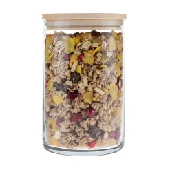 Vorratsglas 'Inga' 880 ml mit Holzdeckel
