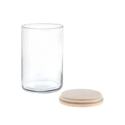Vorratsglas 'Inga' 880 ml mit Holzdeckel