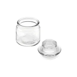 Vorratsglas 90 ml mit Glasstopfen