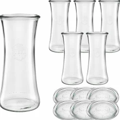 WECK-Delikatessenglas 700 ml mit Glasdeckel, 6 Stück