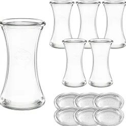 WECK-Delikatessenglas 200 ml mit Glasdeckel, 6 Stück