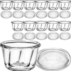 WECK-Gugelhupfglas 165 ml mit Glasdeckel, 12 Stück