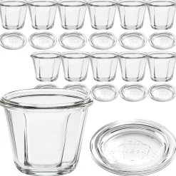 WECK-Gugelhupfglas 80 ml mit Glasdeckel, 12 Stück