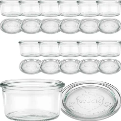 WECK-Sturzglas 165 ml mit Glasdeckel, 12 Stück