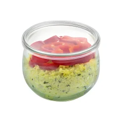 WECK-Tulpenglas 580 ml mit Klarsichtdeckel, 6er Set