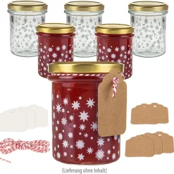Weihnachtsglas 'Sterne', 6er Set