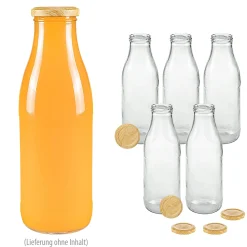 Weithalsflasche 750 ml, 6er Set