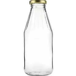 Weithalsflasche 500 ml mit Facetten Typ A