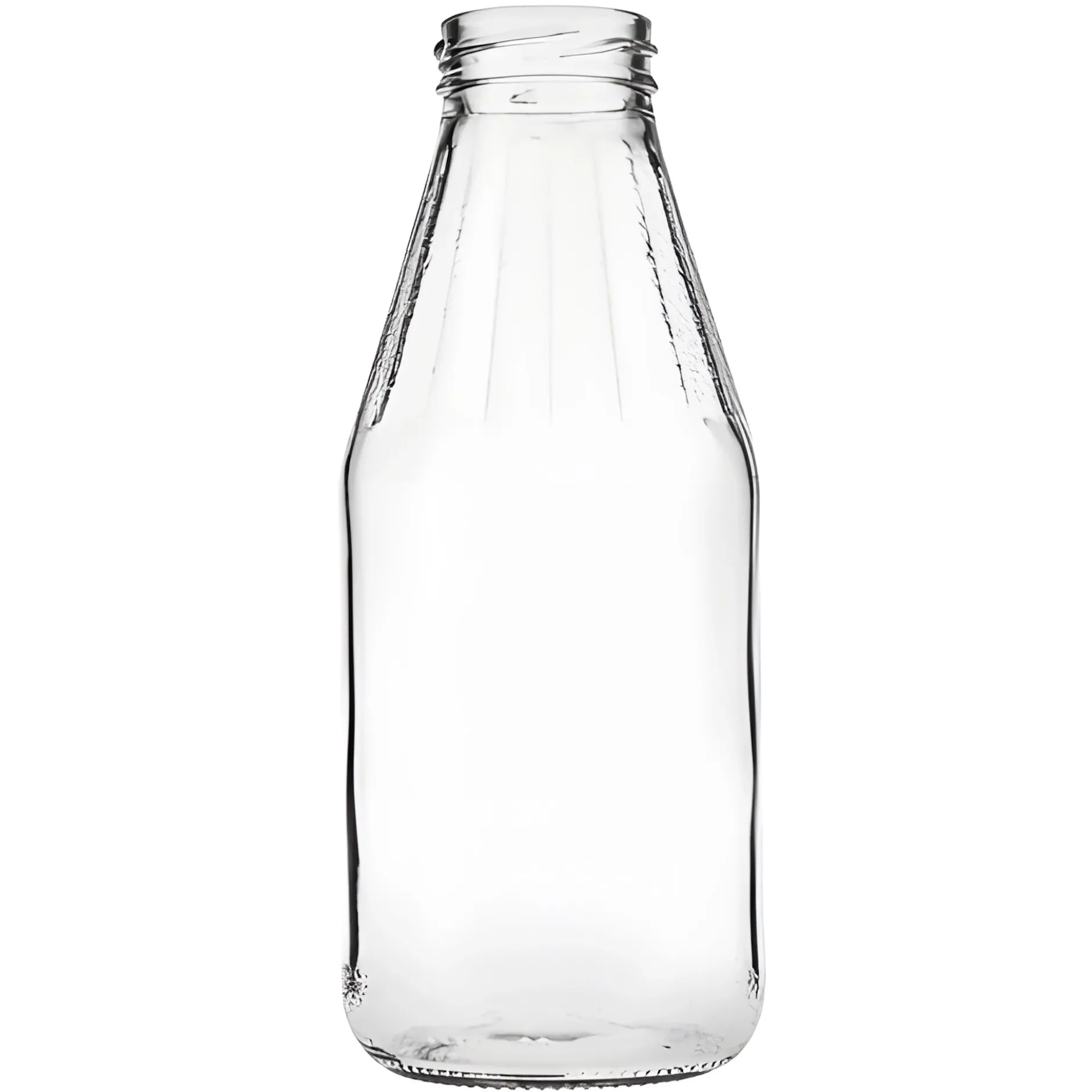 Weithalsflasche 500 ml mit Facetten Typ A
