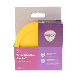 3 x WECK-Frischhaltedeckel mango RR 100