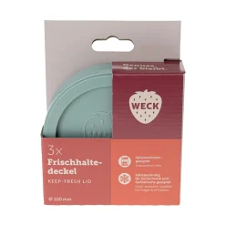 3 x WECK-Frischhaltedeckel salbei RR 100